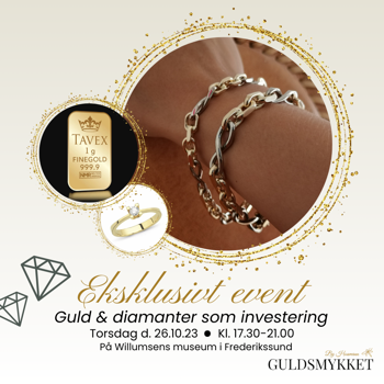Billet til Guldevent - Guld og Diamanter som investering